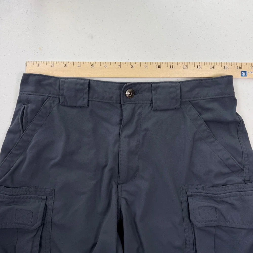 Duluth Trading Co Mens Cargo Shorts Gray Nylon Tactical Hiking Outdoor Size M 9